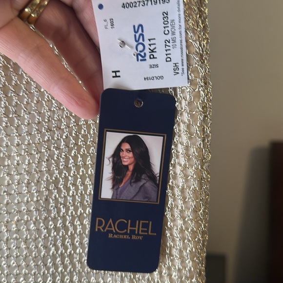 Rachel Roy Lovely gold chain mail look skirt size M NWTs - Picture 5 of 6